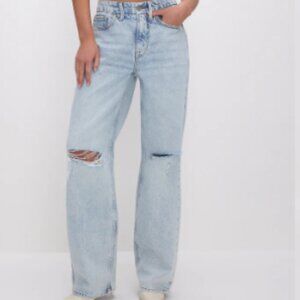 GOOD AMERICAN ’90s JEANS Frayed Hem